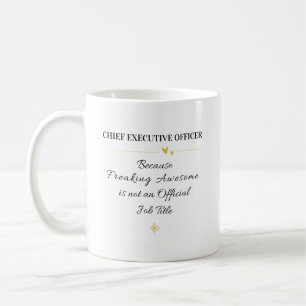 Büro-Quote des Chief Executive Officer Kaffeetasse