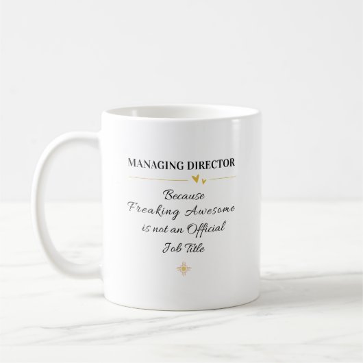 Büro-Quote des Geschäftsführers Kaffeetasse (Links)