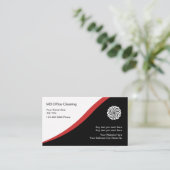 Büro-Reinigungs-Visitenkarten Visitenkarte (Stehend Vorderseite)