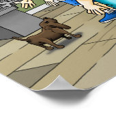 Büro Santa Claus Poster (Ecke)