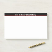 Büro-Schreibtisch-Notiz-Monogramm-modernes Post-it Klebezettel (Auf Schreibtisch)