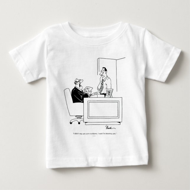 Büro-Schuld Baby T-shirt (Vorderseite)