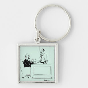 Büro-Schuld Schlüsselanhänger