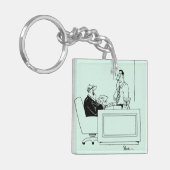 Büro-Schuld Schlüsselanhänger (Vorderseite links)