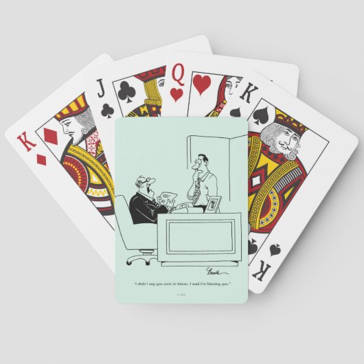 Büro-Schuld Spielkarten (Rückseite)