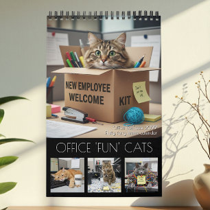 Büro-Spaß-Katzen-Kalender 2026 / Katzen-Foto-Kalen Kalender