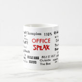 Büro sprechen Management-Jargon-Klischee-Zitate Kaffeetasse (Mittel)