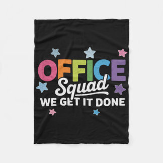 Büro-Team Wir schaffen das Farbige Arbeitsplatz-Ta Fleecedecke