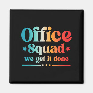 Büro-Team Wir schaffen das Vintage Zurück zur Schu Magnet