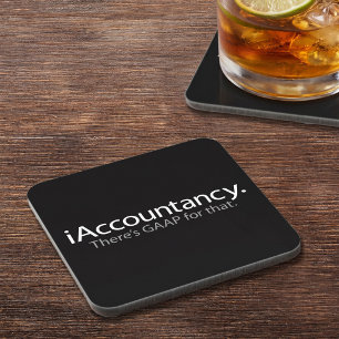 Büro-Technik-Humor für Buchhalter - GAAP-Wortspiel Untersetzer