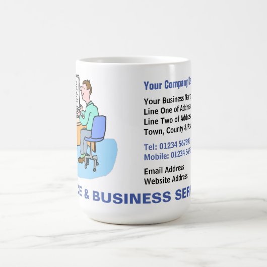 Büro- und Unternehmensförderung Kaffeetasse (Mittel)