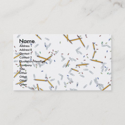 Büro-Visitenkarten Visitenkarte (Vorderseite)