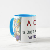 Büro-Zellen-Witz Tasse (Vorderseite Links)
