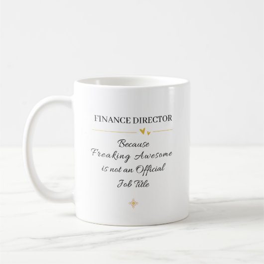 Büro-Zitat Finanzdirektor Kaffeetasse (Links)
