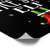 Büroangestellte Elf Xmas Matching Family Group Chr Poster (Ecke)