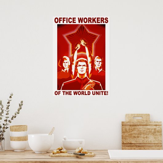 Büroangestellte Poster (Küche)