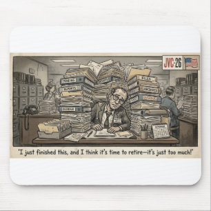 Büroangestellter müde mousepad