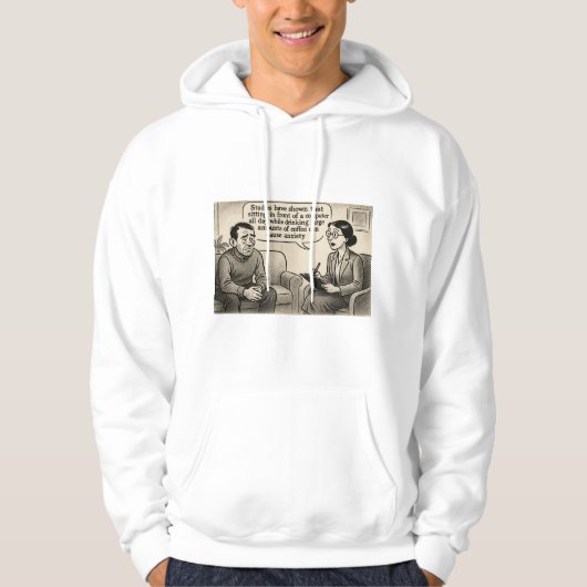Büroangst Hoodie (Vorderseite)