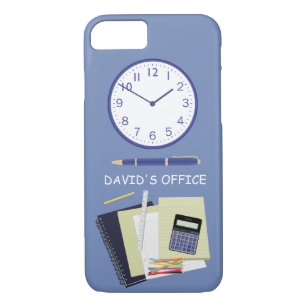 Büroarbeit und Uhr Blau Case-Mate iPhone Hülle