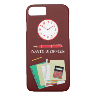 Büroarbeit und Uhr rot Case-Mate iPhone Hülle