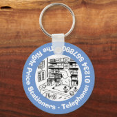 Büroarbeitnehmer: Unternehmen fördern Schlüsselanhänger (Rückseite)