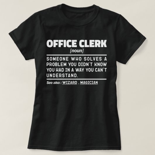 Büroassistent Noun Beruflich Admin Assistant T-Shirt (Design vorne)