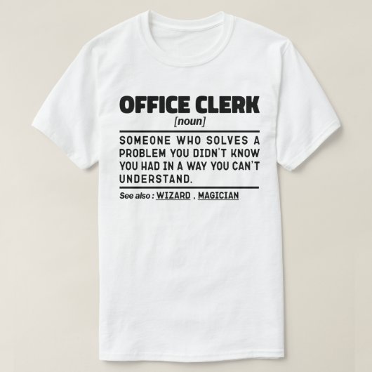 Büroassistent Noun Beruflich Admin Assistant T-Shirt (Design vorne)