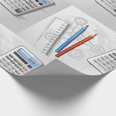 Bürobedarf für technisches Zeichnen Geschenkpapier (Ecke)