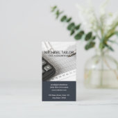 Bürobedarf | Tabellenkalkulation Visitenkarte (Stehend Vorderseite)