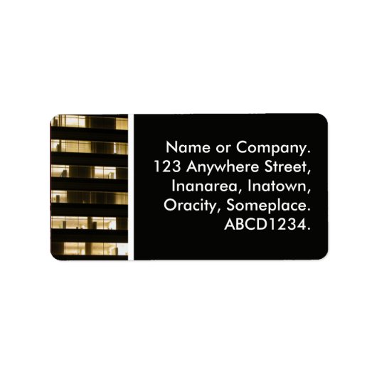 Büroblock Adressaufkleber (Vorne)