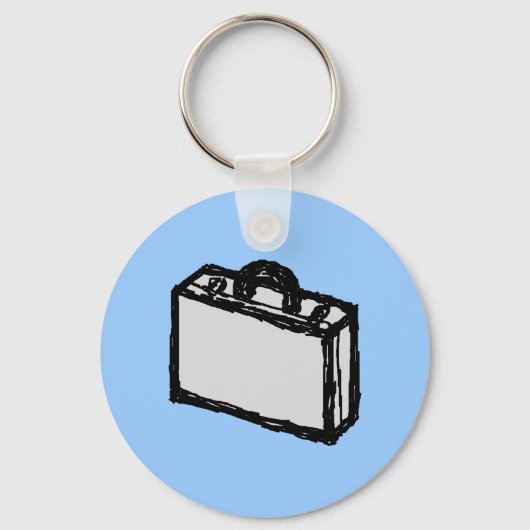 Bürobriefkasten oder Reisekoffer. Zeichen. Schlüsselanhänger (Vorderseite)