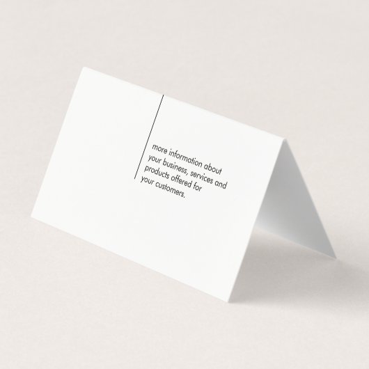 Bürobuchhalter/Ledertrimm Visitenkarten (Rückseite)