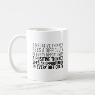 Bürodekor-Ideen als positiver Denker Kaffeetasse