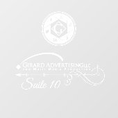 Bürofensterklammern Fensteraufkleber (Blatt)