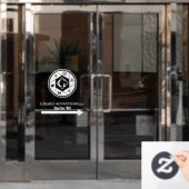 Bürofensterklammern Fensteraufkleber (Büro Tür)