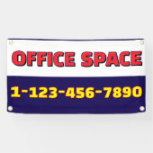 Bürofläche nach Maß verfügbar Geschäft Banner (Horizontal)