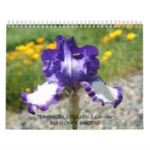 BÜROGESCHENK-KALENDER Iris Blumen Teamarbeit! Kalender