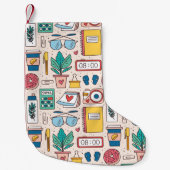 Bürogeschirr: Quirky-Seamless-Textur Kleiner Weihnachtsstrumpf (Vorderseite)