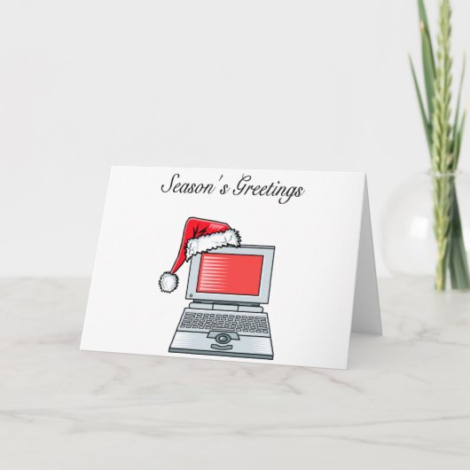Bürogrüße (Computer) Feiertagskarte (Vorderseite)