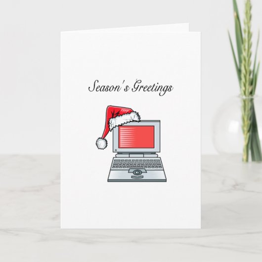 Bürogrüße (Computer) Feiertagskarte (Vorderseite)