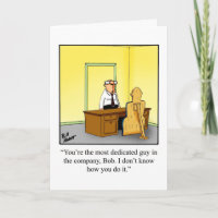 Bürohumor Leere Grußkarte