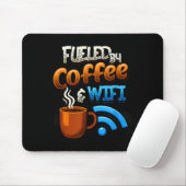 Bürohumor zu Hause befeuert durch Kaffee und WLAN- Mousepad (Mit Mouse)