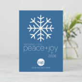 Bürokalender - Logos für friedliche Freude Feiertagskarte (Stehend Vorderseite)