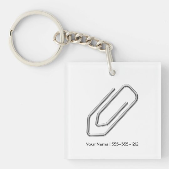 Buroklammer Schlusselanhanger Zazzle De