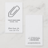 Büroklammer Visitenkarte (Vorne/Hinten)