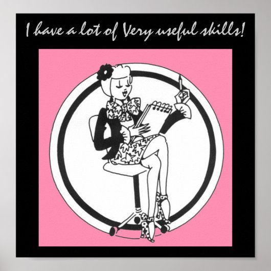 Bürokompetenzen Poster (Vorne)