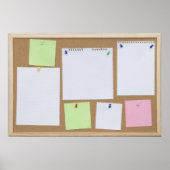 Bürokorkartentafel Poster (Vorne)