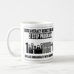 Bürokratieabbau Tasse