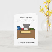 Büroleiter für Verwaltungspersonal Karte (Gelbe Blume)