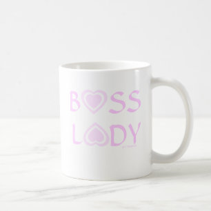 Büroleiterin Boss Lady and Pink Hearts Kaffeetasse